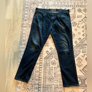 Kenneth Cole jeans, dark wash straight leg, 36/32